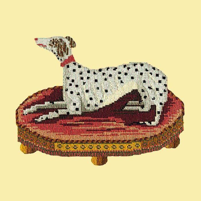 Spotted Dog Needlepoint Kit Kits Elizabeth Bradley Design Butter Yellow 