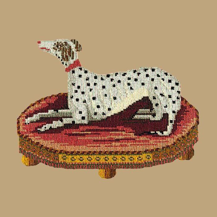 Spotted Dog Needlepoint Kit Kits Elizabeth Bradley Design Sand 