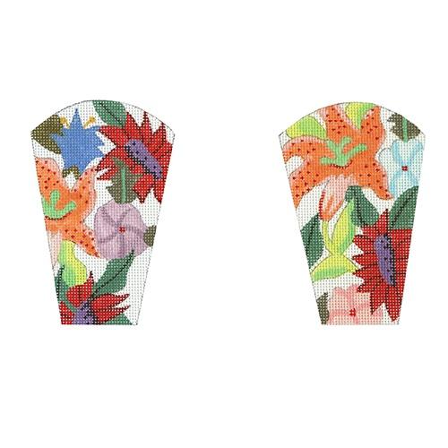 Spring Bouquet Scissors Case Painted Canvas The Meredith Collection - 1