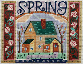 Spring Painted Canvas Birds of a Feather