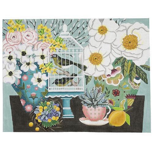 Spring Table Painted Canvas melissa shirley - 1