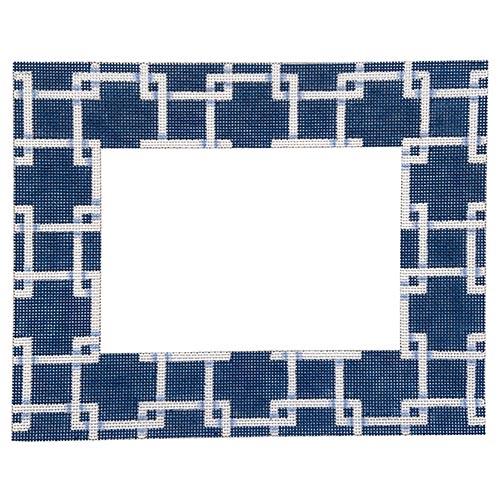 Square Lattice Frame Painted Canvas Associated Talents - 1