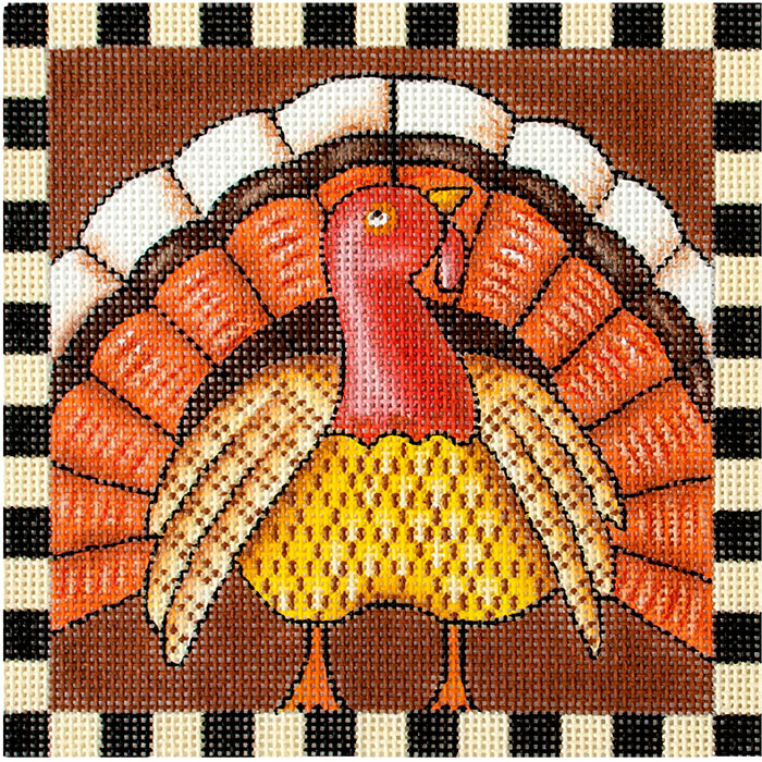 Square: Turkey Painted Canvas Painted Pony Designs