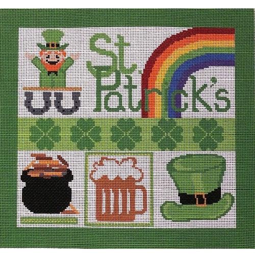St. Patrick's Painted Canvas A Stitch in Time - 1