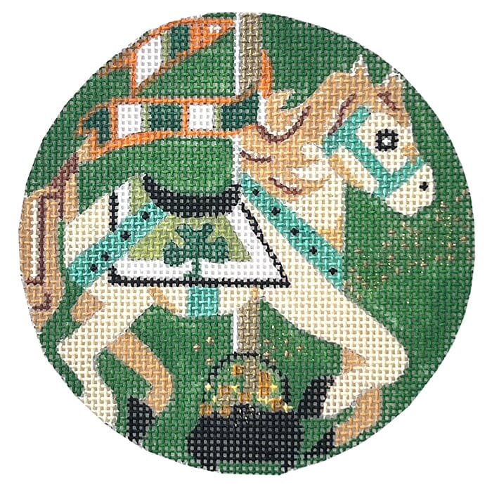 St Pats Carousel House Painted Canvas Melissa Prince Designs