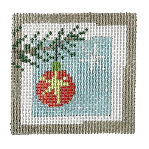 Star Bauble Painted Canvas Pippin - 1