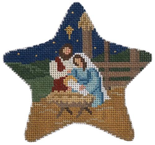 Star Nativity Painted Canvas Susan Roberts Needlepoint Designs Inc. - 1