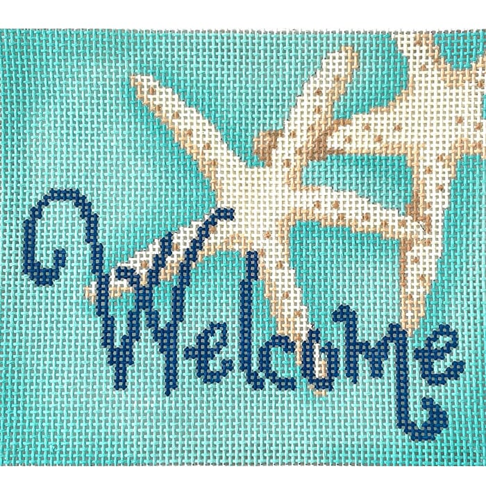 Starfish Welcome Painted Canvas Associated Talents 