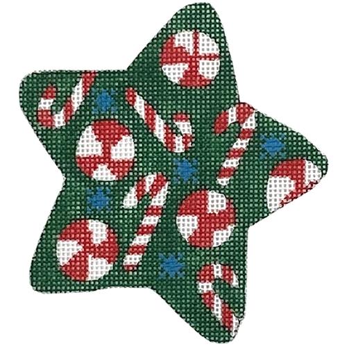 Starlight Mints and Candy Canes Painted Canvas The Meredith Collection - 1