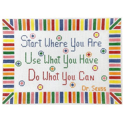 Start, Use, Do Painted Canvas Tina Griffin Designs - 1