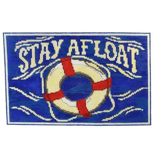 Stay Afloat Painted Canvas CBK Needlepoint Collections