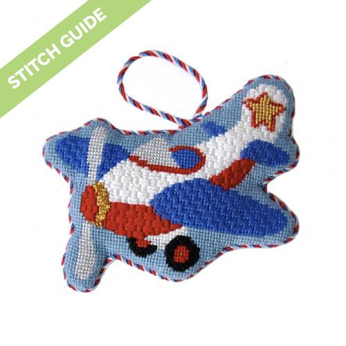 Stitch Guide   Airplane Ornament Stitch Guides/Charts Needlepoint.Com