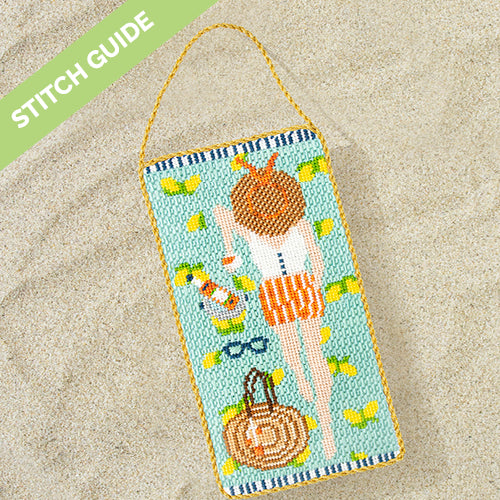 Stitch Guide - Almafi Coast Sunbather Stitch Guides/Charts Needlepoint.Com 