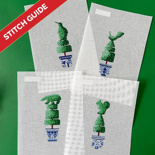 Stitch Guide Animal Topiary Stitch Guides/Charts Needlepoint.Com