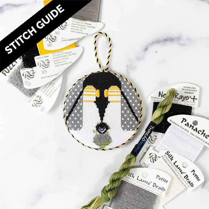 Stitch Guide B r r r thday Ornament Stitch Guides/Charts Needlepoint.Com