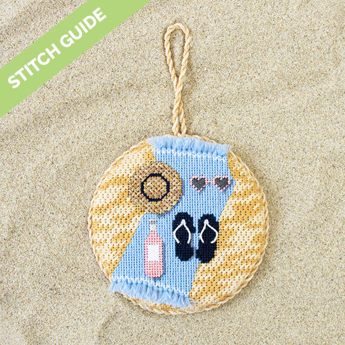 Stitch Guide   Beach Day Stitch Guides/Charts Needlepoint.Com