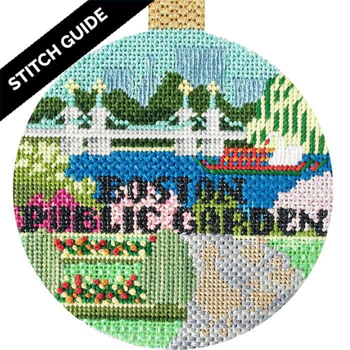 Stitch Guide Boston Public Garden Stitch Guides/Charts Needlepoint.Com