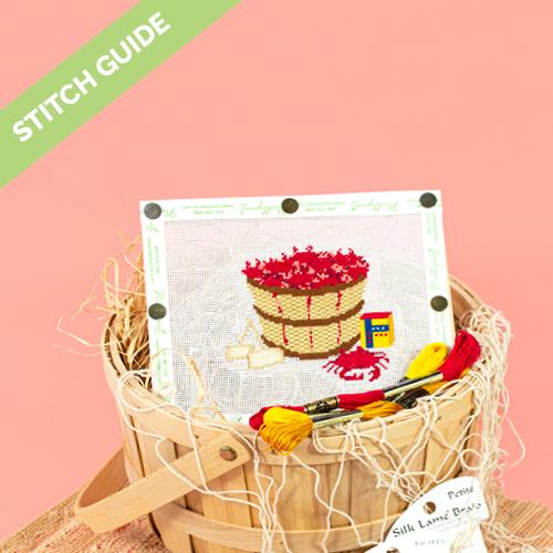 Stitch Guide Bushel of Crabs Stitch Guides/Charts Needlepoint.Com