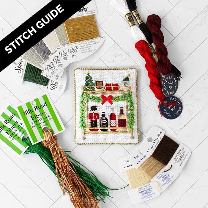 Stitch Guide Christmas Bar Cart Stitch Guides/Charts Needlepoint.Com