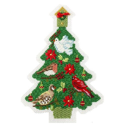 Stitch Guide Christmas Birds Tree Stitch Guides/Charts Needlepoint.Com