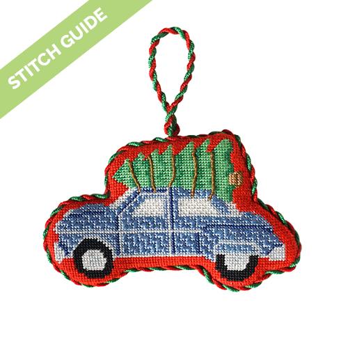 Stitch Guide   Christmas Car Ornament Stitch Guides/Charts Needlepoint.Com