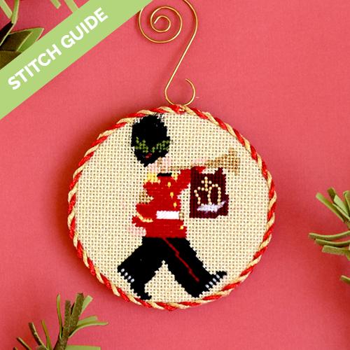 Stitch Guide Christmas in London The Queen's Guard Stitch Guides/Charts Needlepoint.Com