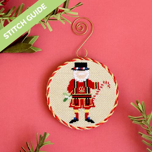 Stitch Guide Christmas in London Yeoman of the Guard Stitch Guides/Charts Needlepoint.Com