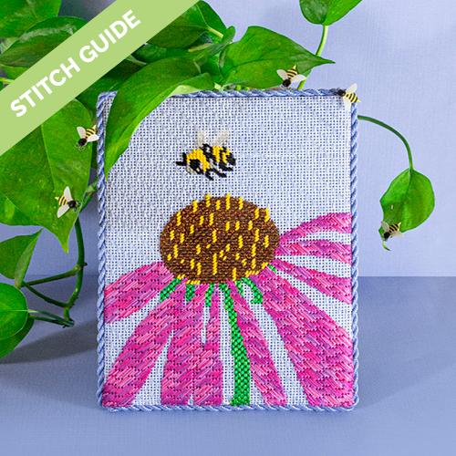 Stitch Guide Cone Flower Stitch Guides/Charts Needlepoint.Com