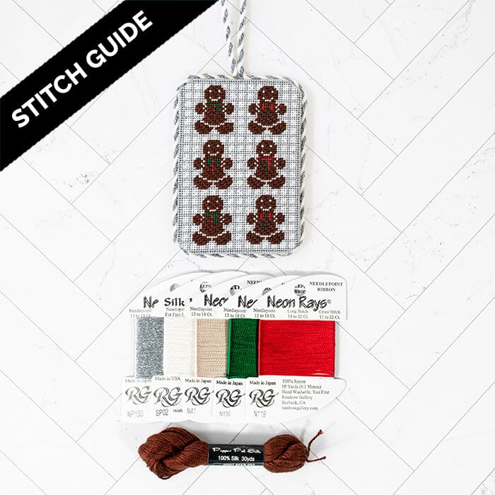 Stitch Guide   Gingerbread Cookies Stitch Guides/Charts Needlepoint.Com