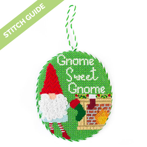 Stitch Guide Gnome Sweet Gnome Stitch Guides/Charts Needlepoint.Com