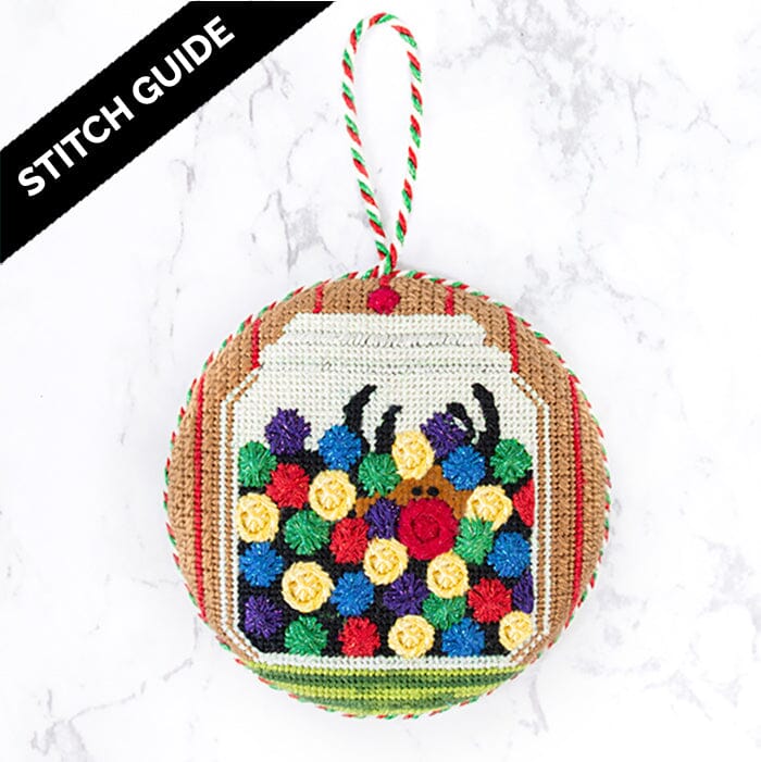 Stitch Guide Gumball Rudolph Stitch Guides/Charts Needlepoint.Com
