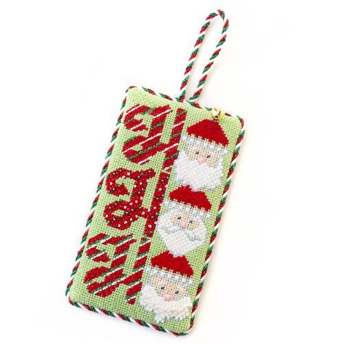 Stitch Guide Ho Ho Ho Santa Faces Stitch Guides/Charts Needlepoint.Com