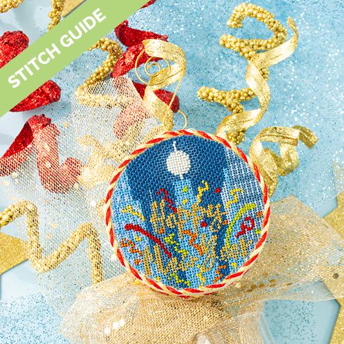 Stitch Guide Holidays in New York Happy New Year! Stitch Guides/Charts Needlepoint.Com