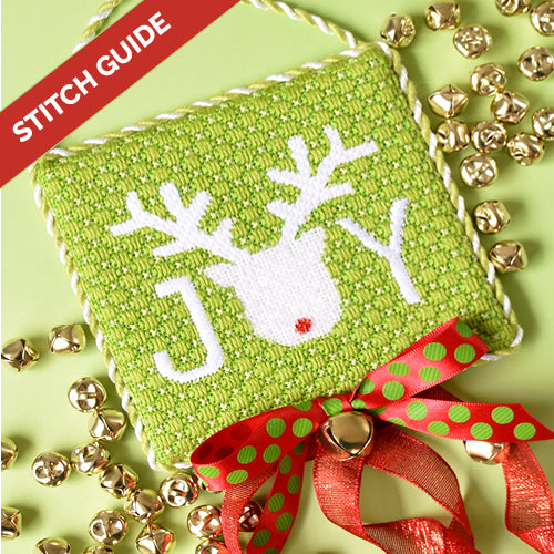 Stitch Guide - Joy Reindeer Stitch Guides/Charts Needlepoint.Com 
