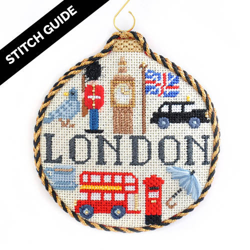 Stitch Guide   London Travel Round Stitch Guides/Charts Needlepoint.Com
