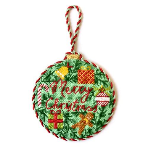 Stitch Guide - Merry Christmas Bauble Stitch Guides/Charts Needlepoint.Com 