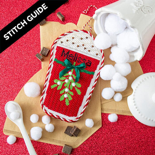 Stitch Guide - Mistletoe Holiday Cup Stitch Guides/Charts Needlepoint.Com 
