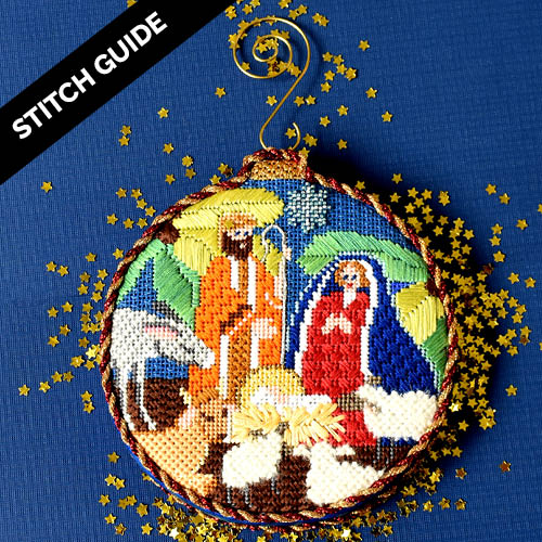 Stitch Guide   Nativity Ornament Stitch Guides/Charts Needlepoint.Com