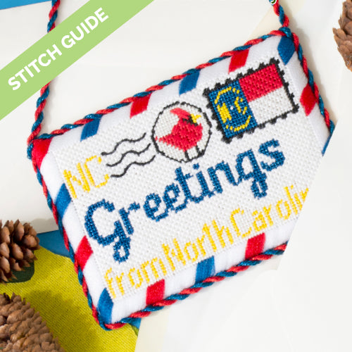 Stitch Guide North Carolina Greeting Card Stitch Guides/Charts Needlepoint.Com