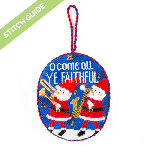 Stitch Guide O Come all ye Faithful Stitch Guides/Charts Needlepoint.Com