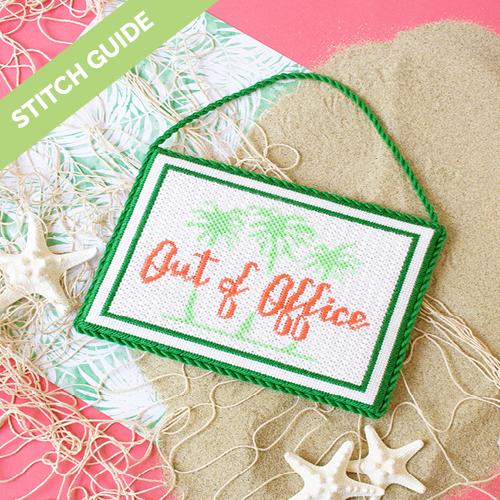Stitch Guide Out of Office Stitch Guides/Charts Needlepoint.Com