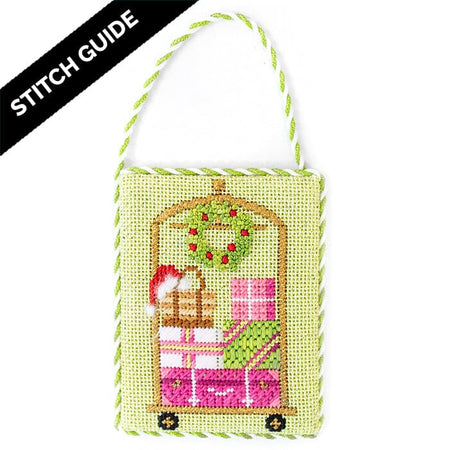Stitch Guide - Palm Beach Christmas - Luggage Cart Stitch Guides/Charts Needlepoint.Com 