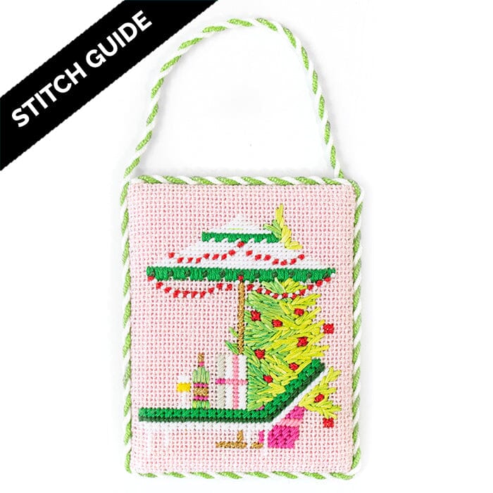 Stitch Guide Palm Beach Christmas Sun Lounger Stitch Guides/Charts Needlepoint.Com