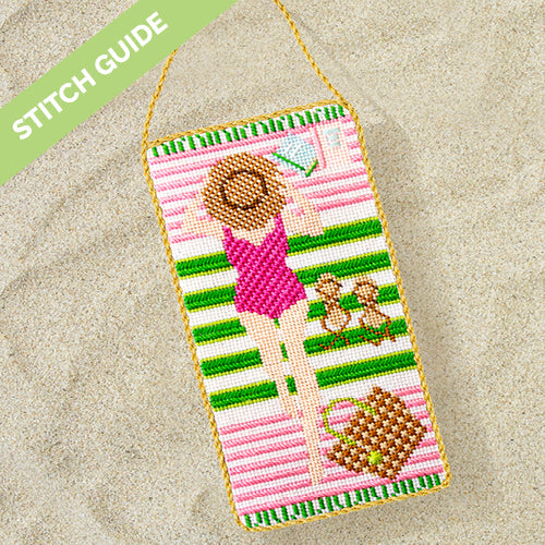 Stitch Guide Palm Beach Sunbather Stitch Guides/Charts Needlepoint.Com
