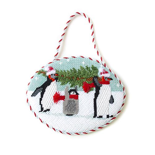 Stitch Guide Penguins Bringing Home the Tree Stitch Guides/Charts Needlepoint.Com