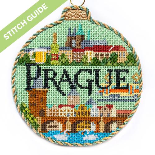 Stitch Guide   Prague Travel Round Stitch Guides/Charts Needlepoint.Com
