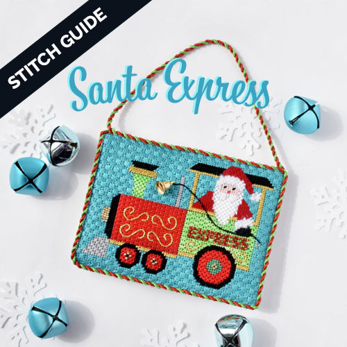 Stitch Guide   Santa Express Kit Stitch Guides/Charts Needlepoint.Com
