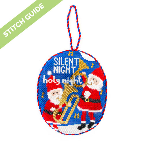 Stitch Guide Silent Night, Holy Night Stitch Guides/Charts Needlepoint.Com