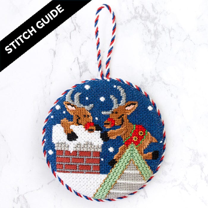 Stitch Guide Sneaking Down the Chimney Stitch Guides/Charts Needlepoint.Com