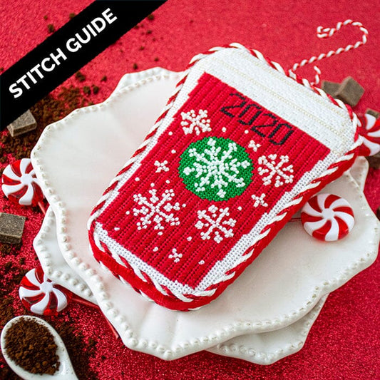 Stitch Guide - Snowflake Holiday Cup Stitch Guides/Charts Needlepoint.Com 